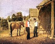 William Sidney Mount horse dealers oil painting reproduction
